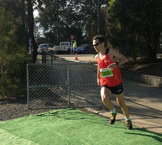 Barry coming into the finish